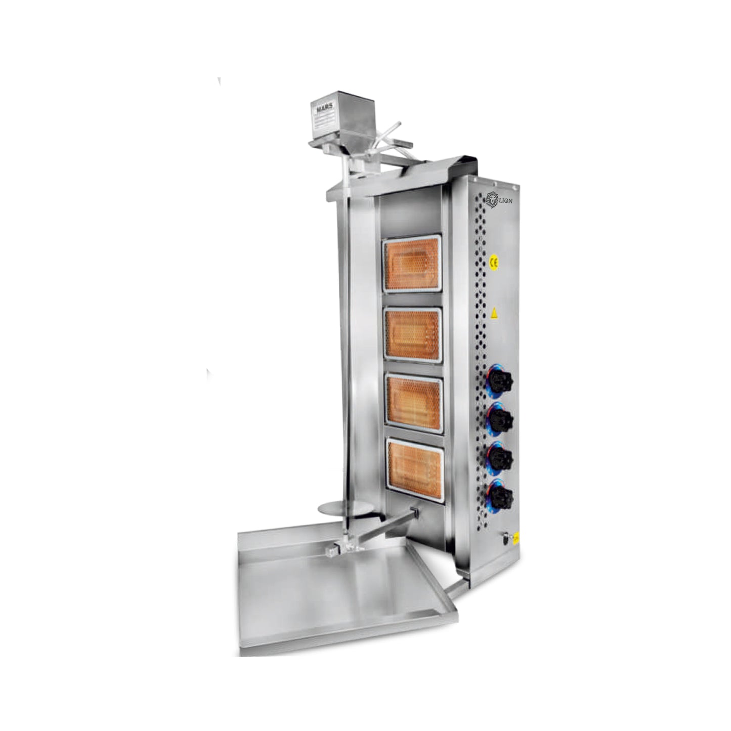 4s Top-Motor Shawarma Machine with Gas CE
