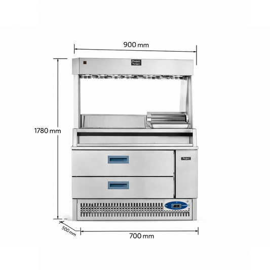 FRENCH FRIES WARMER w/FREEZER