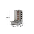 Shawarma Machine, Gas (8 Bottom Motor Arabian Type)