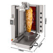 * The picture may slightly differ from the original. Electric Automatic Doner Kebab Grill - 5 Burner - up to 120kg - 8kW - with Auto‑Slicer - incl. 1 skewer & drip tray