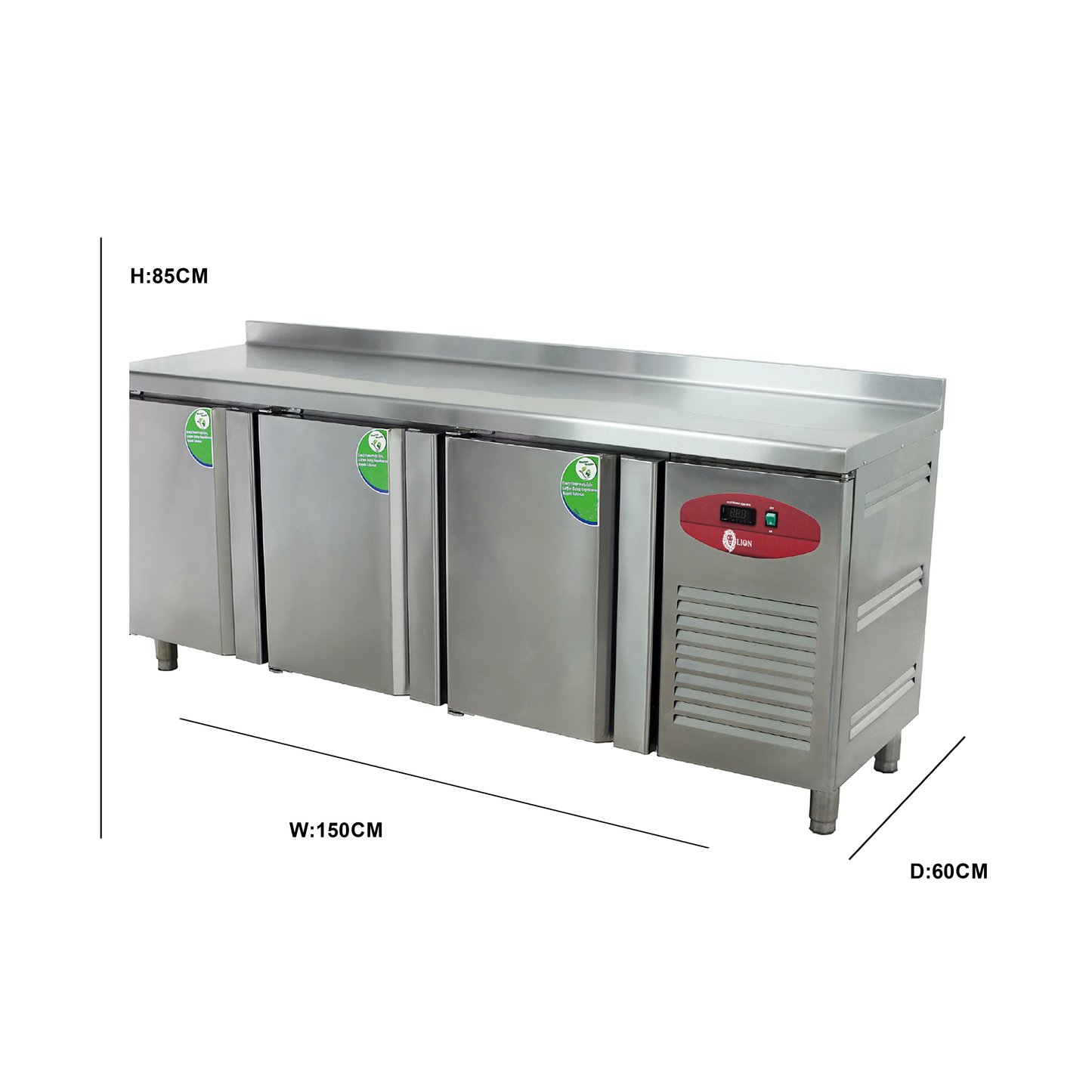 2 Door Counter Type Freezer (-18)