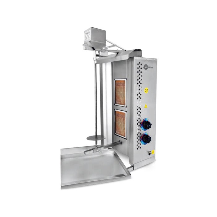 2s Top-Motor Shawarma Machine with Gas CE
