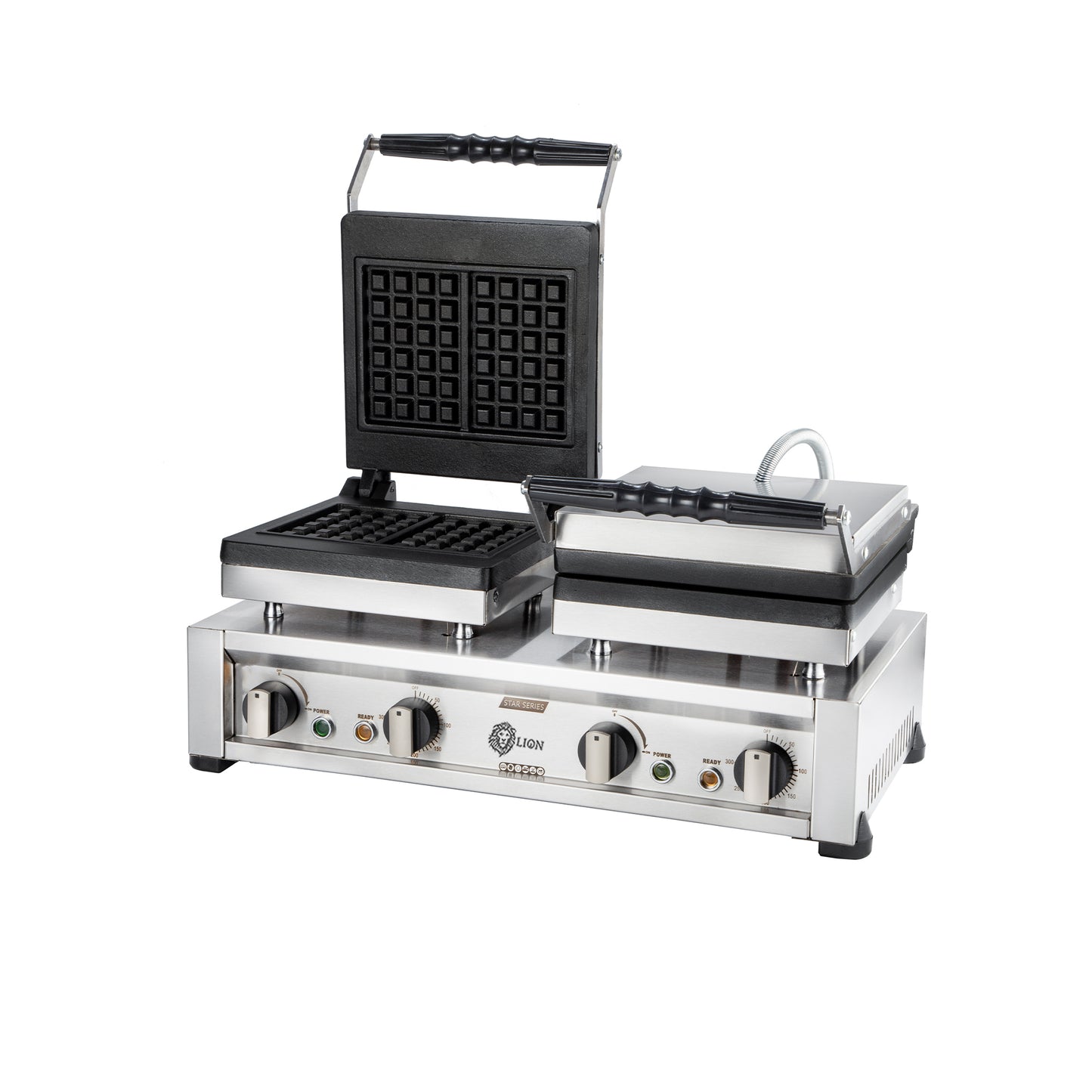 Star Serie Double Flower+Square Model Waffle Maker