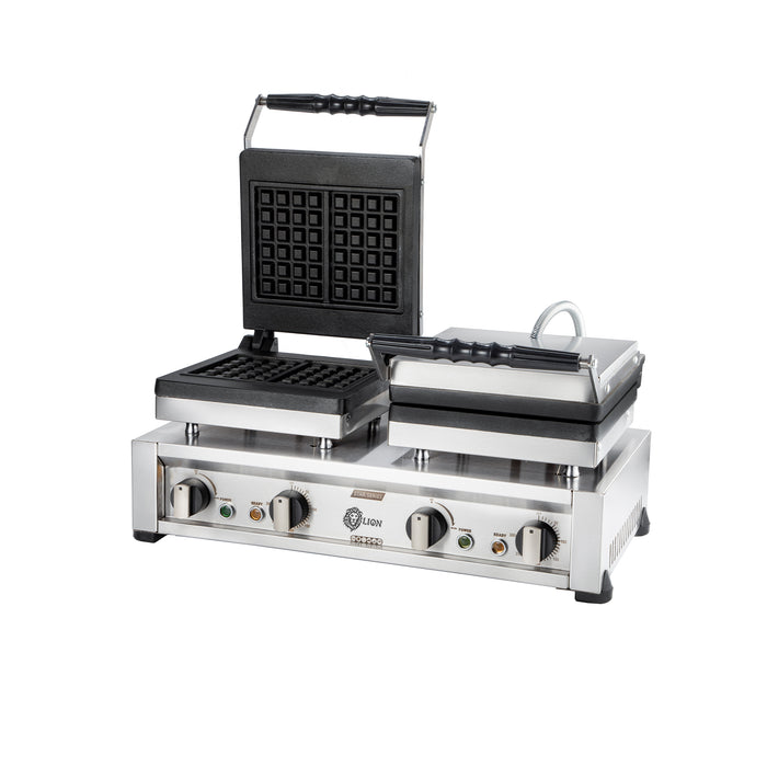 Star Serie Double Flower+Square Model Waffle Maker