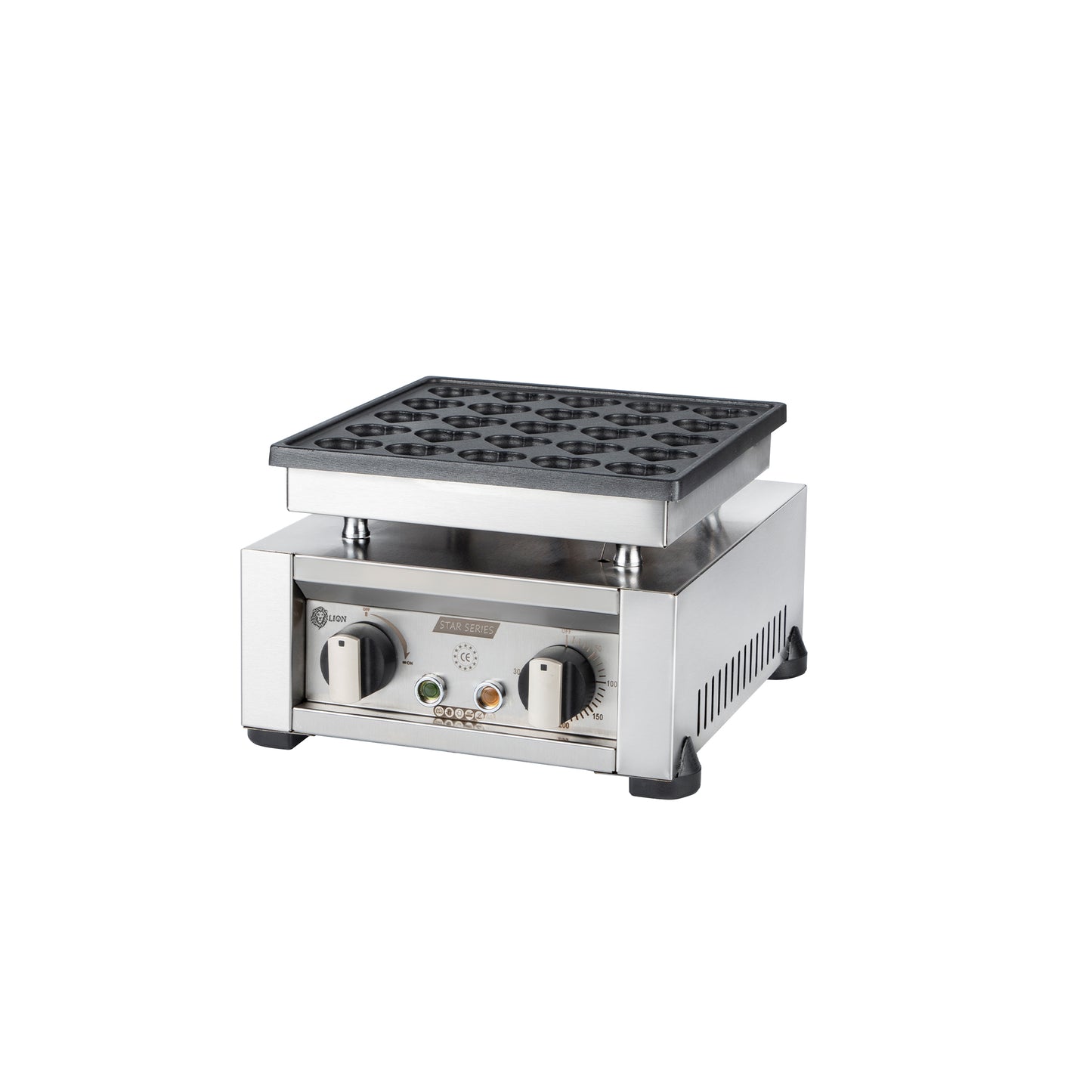 Star Serie Single Circular Bubble Model Waffle Maker without Lid