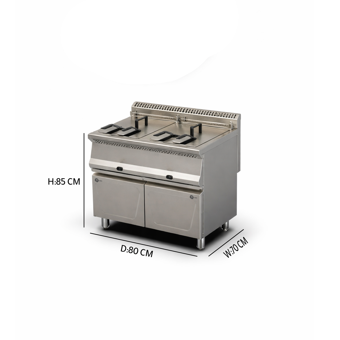 Gas Fryer With 2 Basket