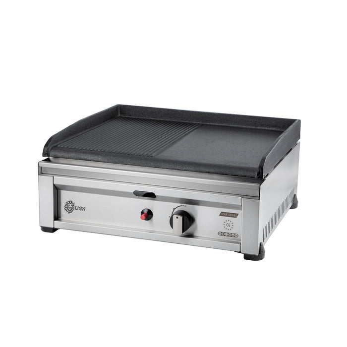 Star Serie 50 cm Half-Ribbed Casting Grill with Gas CE
