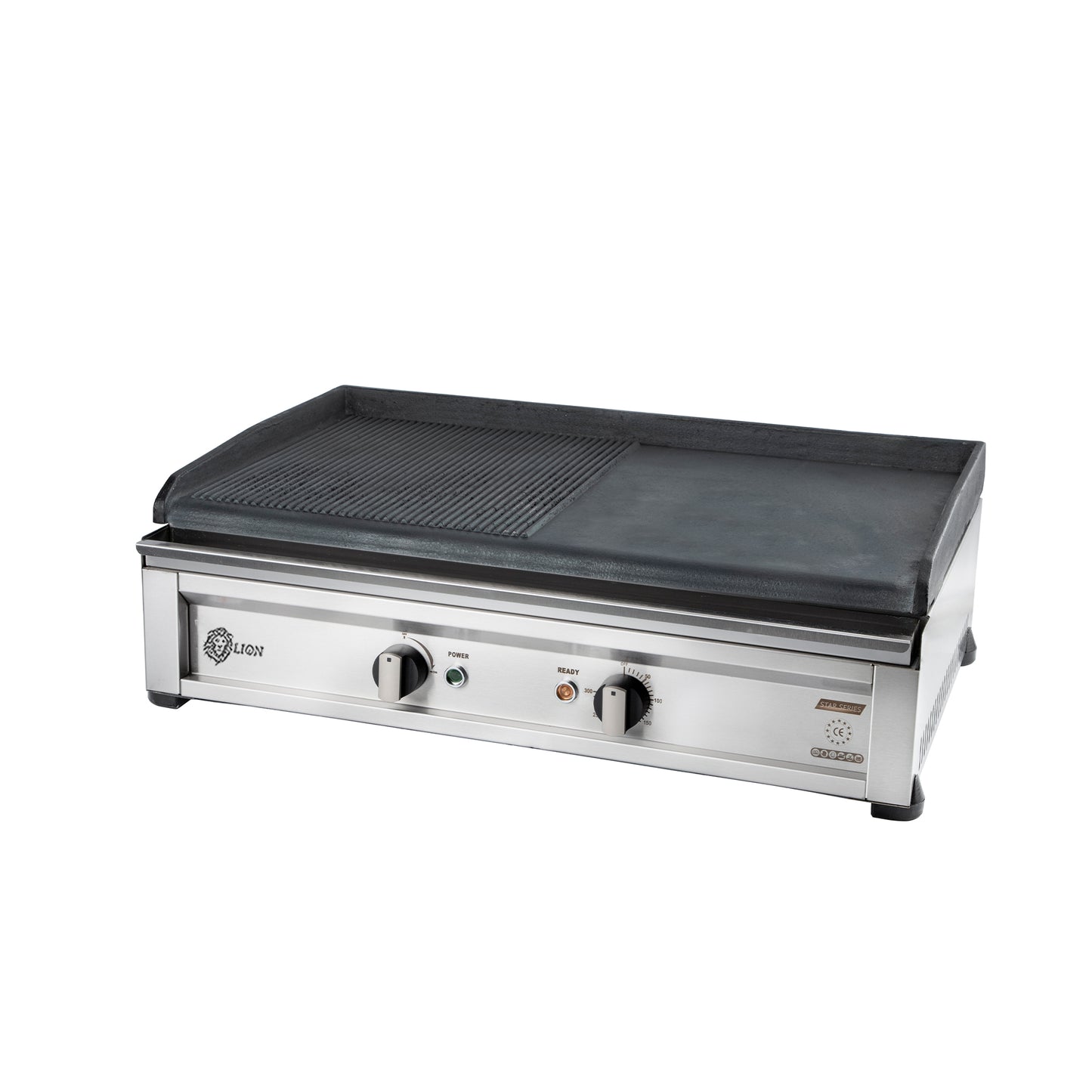 Star Serie 70 cm Half-Ribbed Casting Grill with Electric