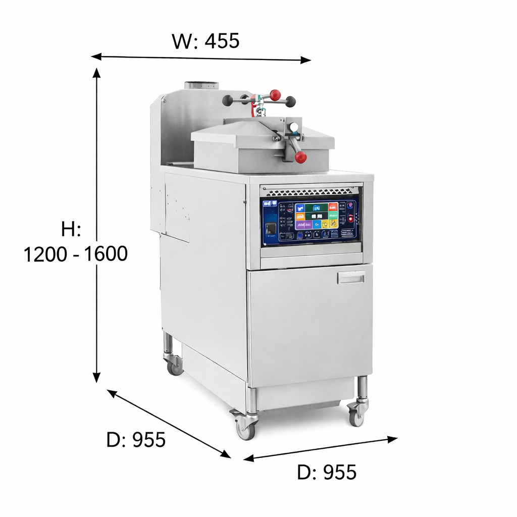 PRESSURE FRYER WITH GAS